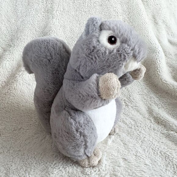 Aurora Eco Nation Gray Squirrel 9" Plush Stuffed Animal Toy Realistic - Picture 2 of 5
